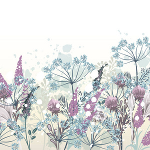 花卉乡村 矢量设计中的田园诗篇